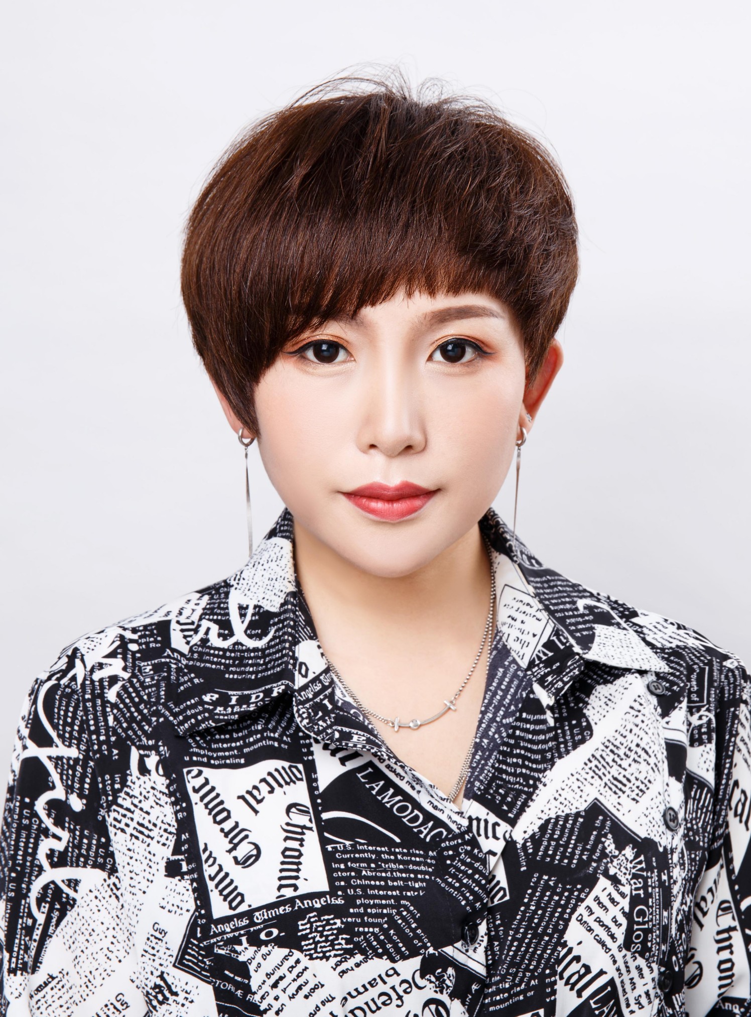 全真发切口式刘海，手织款 透气四季佩戴(杨老师）